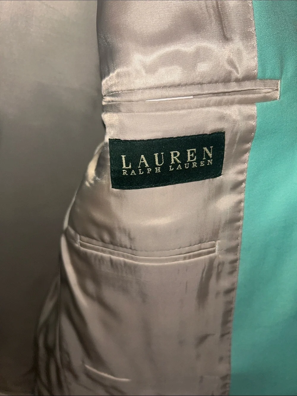 Ralph Lauren Sea Foam Mint Green Tiffany Blue Blazer Sport Coat Jacket Men’s 40L
